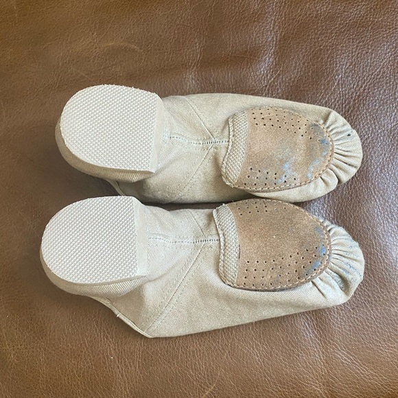 Bloch Phantom Canvas Jazz Shoe Adult size 8 tan - Picture 3 of 5